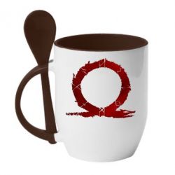 Чашка з ложкою God Of War Circle - PrintSalon