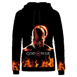 Жіноче 3D худі God Of War Kratos