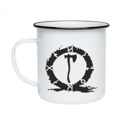 Кружка эмалированная God Of War Logo - PrintSalon