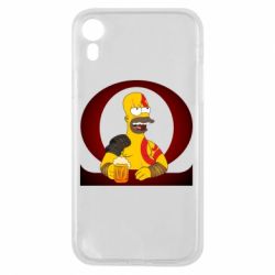 Чехол для iPhone XR God of war: Simpson