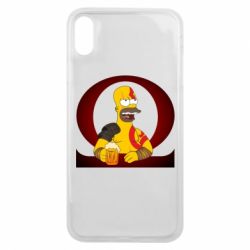 Чехол для iPhone Xs Max God of war: Simpson - PrintSalon