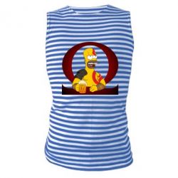 Майка-тельняшка God of war: Simpson - PrintSalon