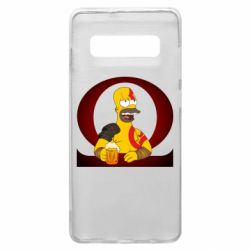 Чехол для Samsung S10+ God of war: Simpson - PrintSalon
