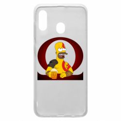 Чехол для Samsung A20 God of war: Simpson - PrintSalon