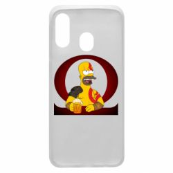 Чехол для Samsung A40 God of war: Simpson - PrintSalon