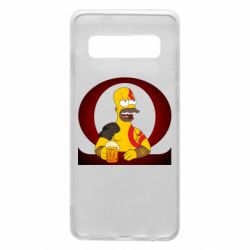 Чехол для Samsung S10 God of war: Simpson - PrintSalon