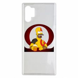Чехол для Samsung Note 10 Plus God of war: Simpson - PrintSalon