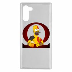 Чехол для Samsung Note 10 God of war: Simpson - PrintSalon