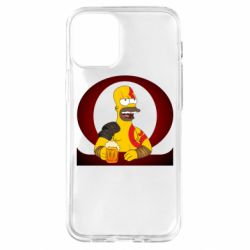 Чехол для iPhone 12 mini God of war: Simpson - PrintSalon