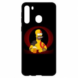 Чехол для Samsung A21 God of war: Simpson - PrintSalon