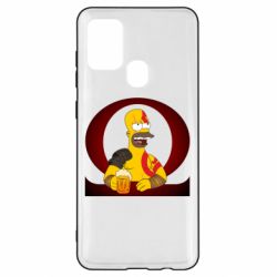 Чехол для Samsung A21s God of war: Simpson - PrintSalon