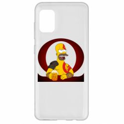 Чехол для Samsung A31 God of war: Simpson - PrintSalon