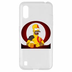 Чехол для Samsung A01/M01 God of war: Simpson - PrintSalon