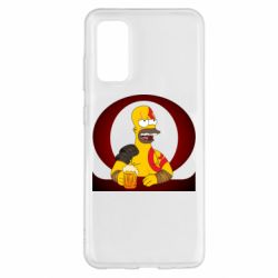Чехол для Samsung S20 God of war: Simpson - PrintSalon