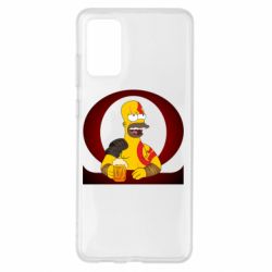Чехол для Samsung S20+ God of war: Simpson - PrintSalon