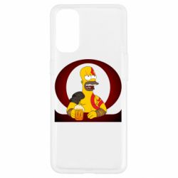 Чехол для Oppo Reno 4 God of war: Simpson - PrintSalon