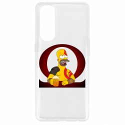 Чехол для Oppo Reno 4 Pro God of war: Simpson - PrintSalon