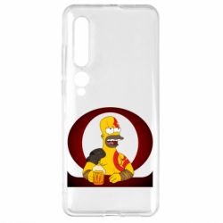 Чехол для Xiaomi Mi10/10 Pro God of war: Simpson - PrintSalon