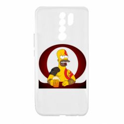 Чехол для Xiaomi Redmi 9 God of war: Simpson