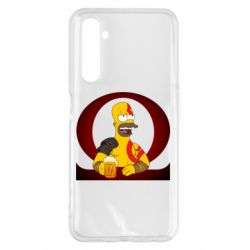 Чехол для Realme 6 Pro God of war: Simpson - PrintSalon