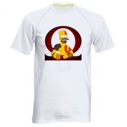 Мужская футболка для спорта God of war: Simpson - PrintSalon