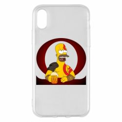 Чехол для iPhone X/Xs God of war: Simpson - PrintSalon