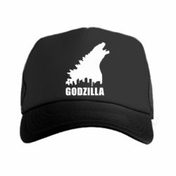 Кепка-тракер Godzilla and city - PrintSalon