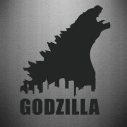 Наклейка Godzilla and city - PrintSalon