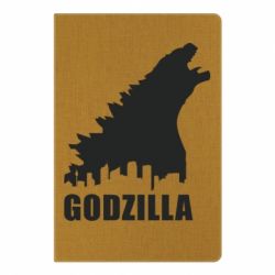 Блокнот с принто Godzilla and city - PrintSalon