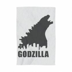 Полотенце с принтом Godzilla and city - PrintSalon