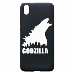 Чехол для Xiaomi Redmi 7A Godzilla and city - PrintSalon
