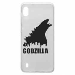 Чехол для Samsung A10 Godzilla and city - PrintSalon