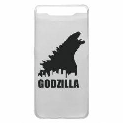 Чехол для Samsung A80 Godzilla and city - PrintSalon