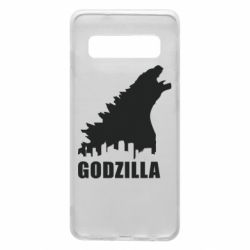 Чехол для Samsung S10 Godzilla and city - PrintSalon