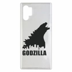 Чехол для Samsung Note 10 Plus Godzilla and city - PrintSalon