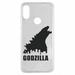 Чехол для Xiaomi Redmi Note 7 Godzilla and city - PrintSalon