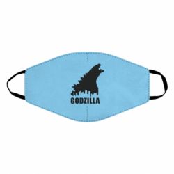 Маска многоразовая Godzilla and city