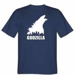 Мужская футболка Stedman Godzilla and city - PrintSalon