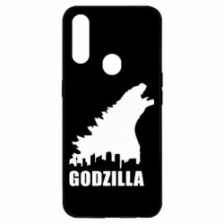 Чехол для Oppo A31 Godzilla and city - PrintSalon