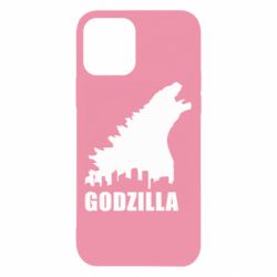 Чехол для iPhone 12 Pro Godzilla and city - PrintSalon