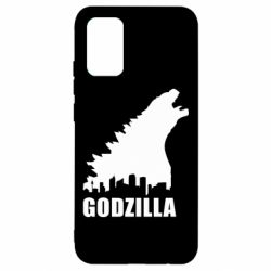 Чехол для Samsung A02s/M02s Godzilla and city - PrintSalon