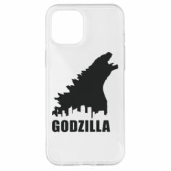 Чехол для iPhone 12 Pro Max Godzilla and city - PrintSalon