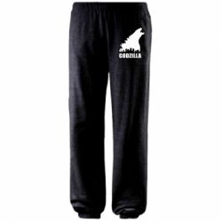 Штаны Godzilla and city - PrintSalon