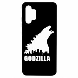 Чехол для Samsung A32 4G Godzilla and city - PrintSalon