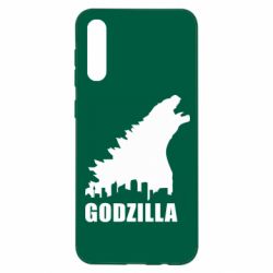 Чехол для Samsung A50 Godzilla and city - PrintSalon
