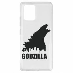 Чехол для Samsung S10 Lite Godzilla and city - PrintSalon