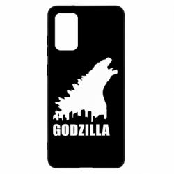 Чехол для Samsung S20+ Godzilla and city - PrintSalon