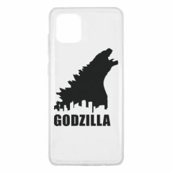 Чехол для Samsung Note 10 Lite Godzilla and city - PrintSalon