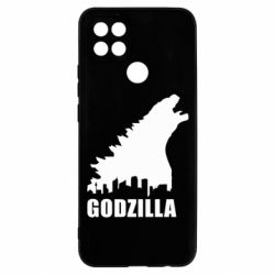 Чехол для Oppo A15s/A15 Godzilla and city - PrintSalon