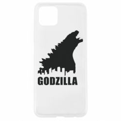 Чехол для Oppo A92s Godzilla and city - PrintSalon
